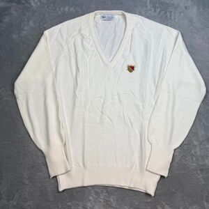 Men's White and Cream Jumper